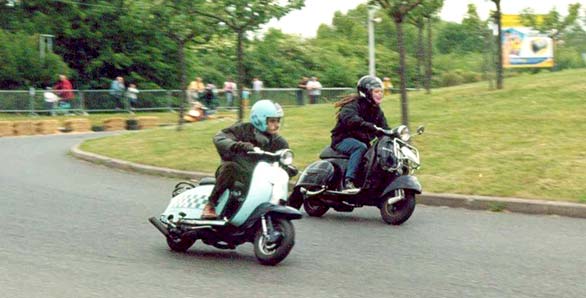 en action à la Course Rétro d'Orléans